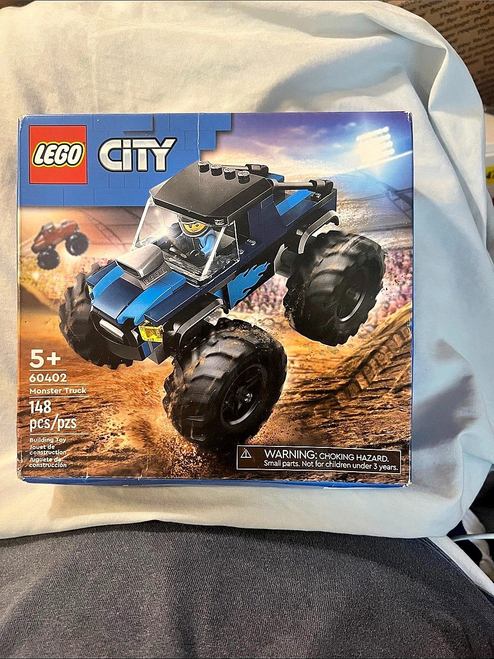New LEGO City Blue Monster Truck 60402 Building Set
